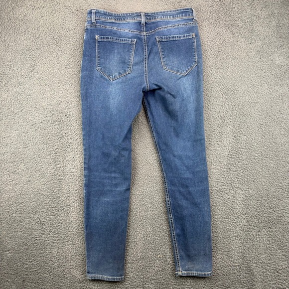 For The Republic Denim Skinny Jeans Medium Wash Blue Womens Size 6/27 Stretch - Picture 7 of 8